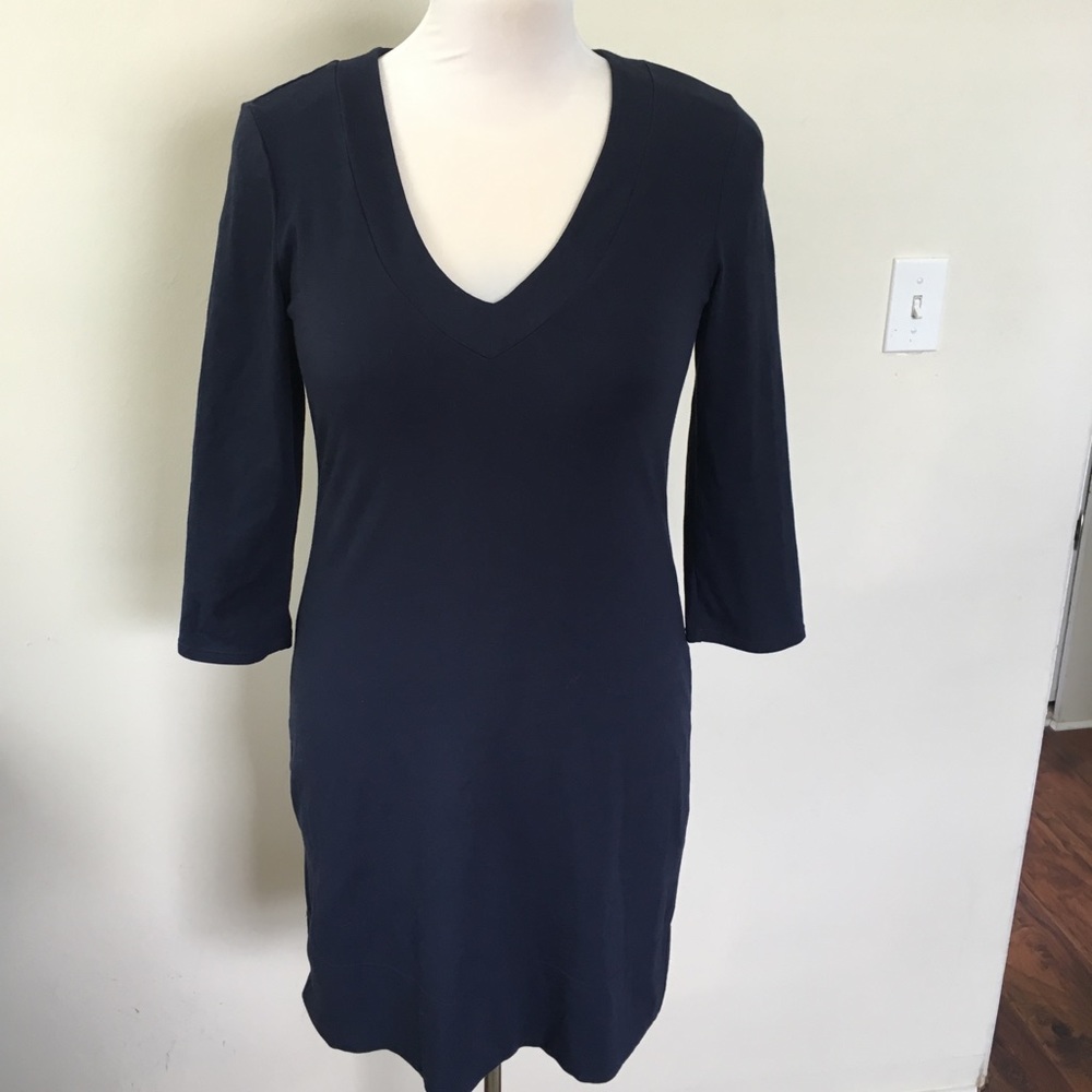 Navy Blue cotton Express Dress- Size L